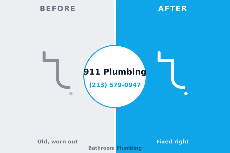 Before and after: plumbing repair Potosi, TX